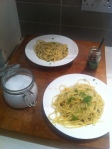 Peter's pasta with anchovy sauce