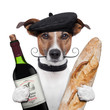 wall-mural-french-dog-wine-baguette-beret